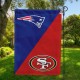 Patriots vs 49ers House Divided Flag, NFL House Divided Flag