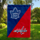 Maple Leafs vs Capitals House Divided Flag, NHL House Divided Flag