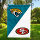 Jaguars vs 49ers House Divided Flag, NFL House Divided Flag