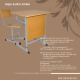 Meja kursi belajar siswa Rp.630.000/set
